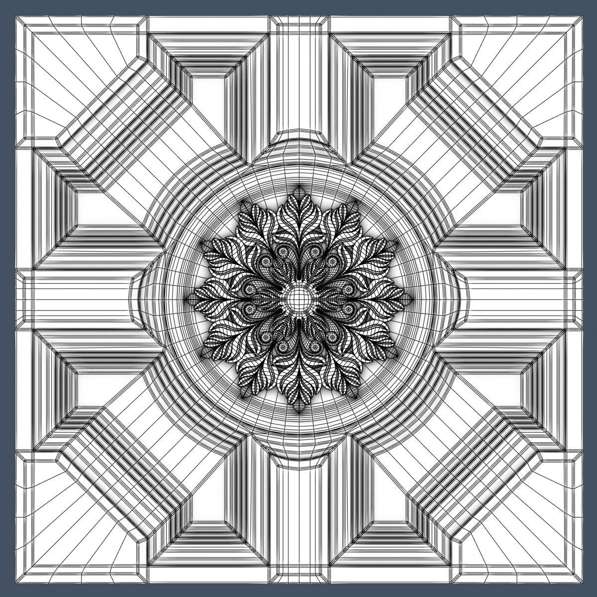 10 Decorative Ceiling Tile Collection 3D model_19