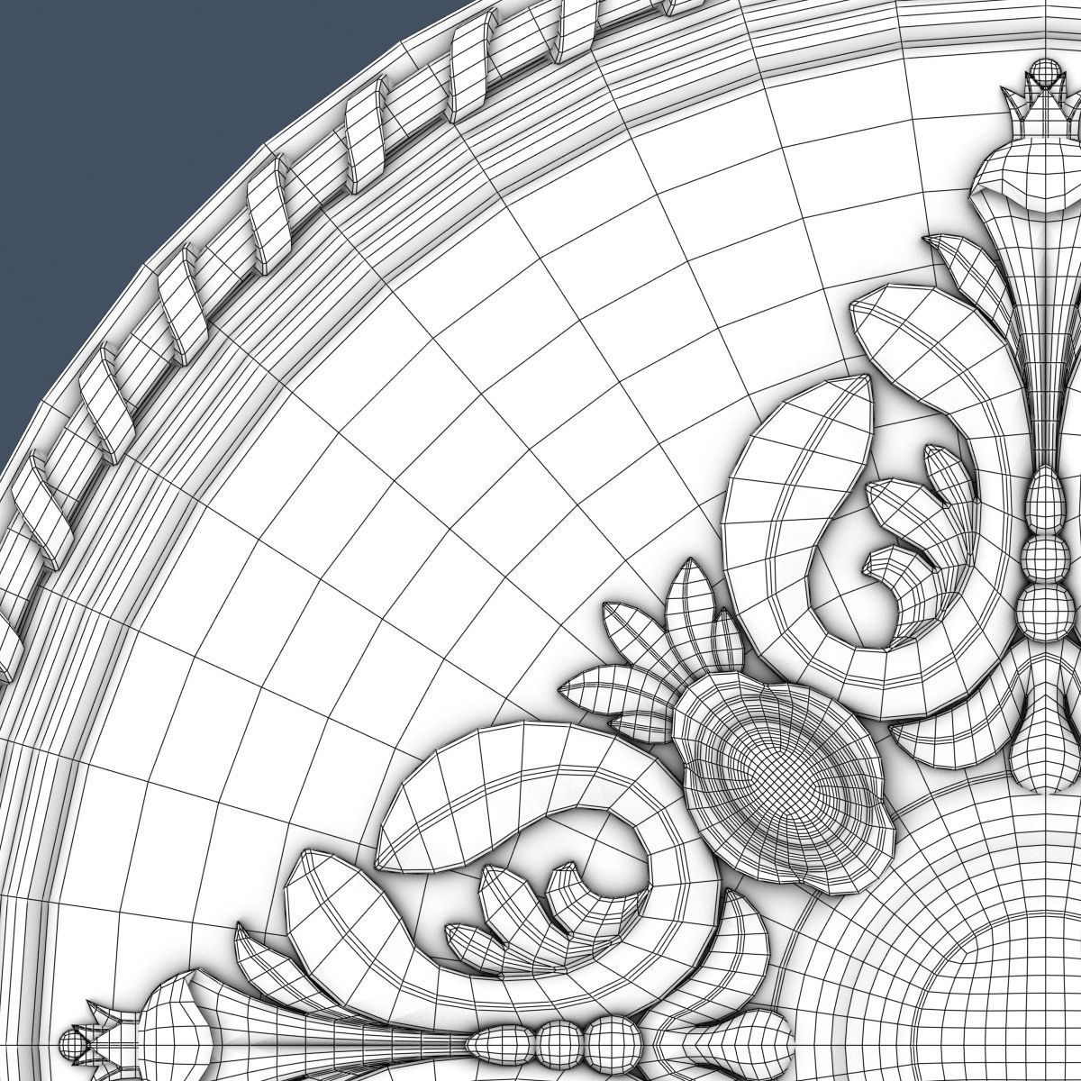 Ceiling Medallion 3D model_4