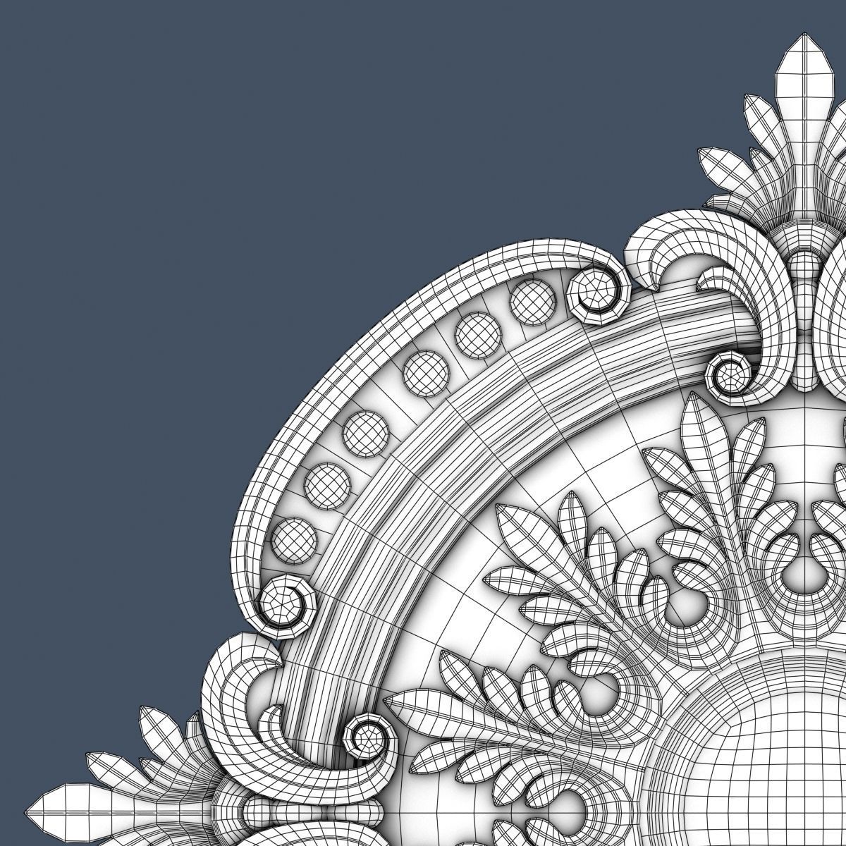 Ceiling Medallion 3D model_4