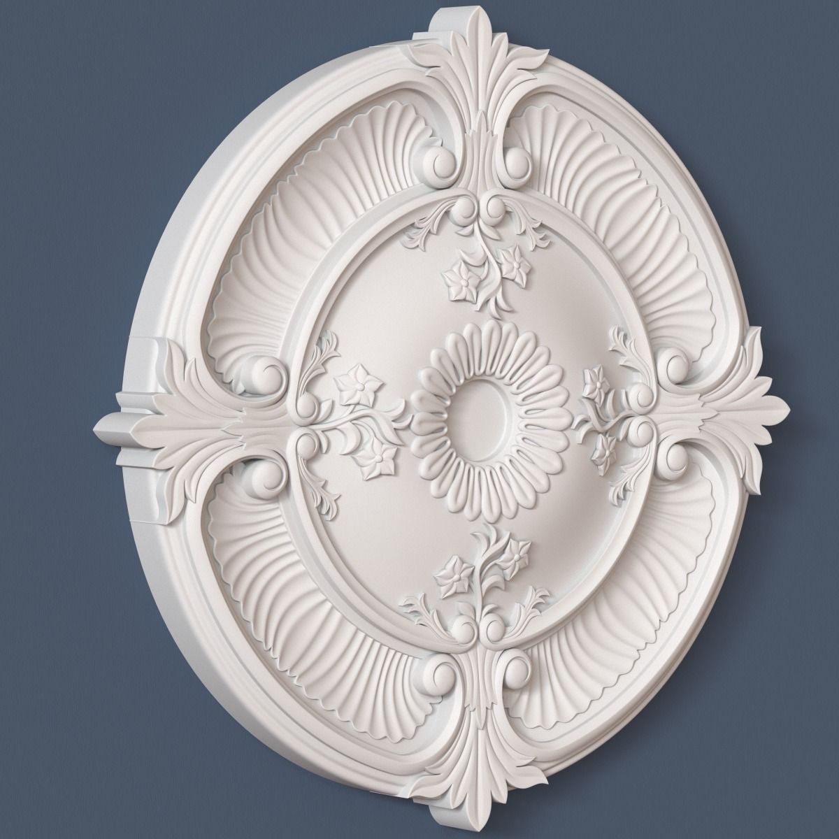 Ceiling Medallion 3D model_1