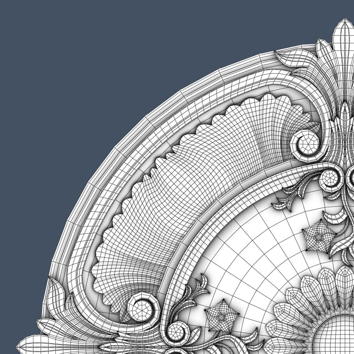 Ceiling Medallion 3D model_3
