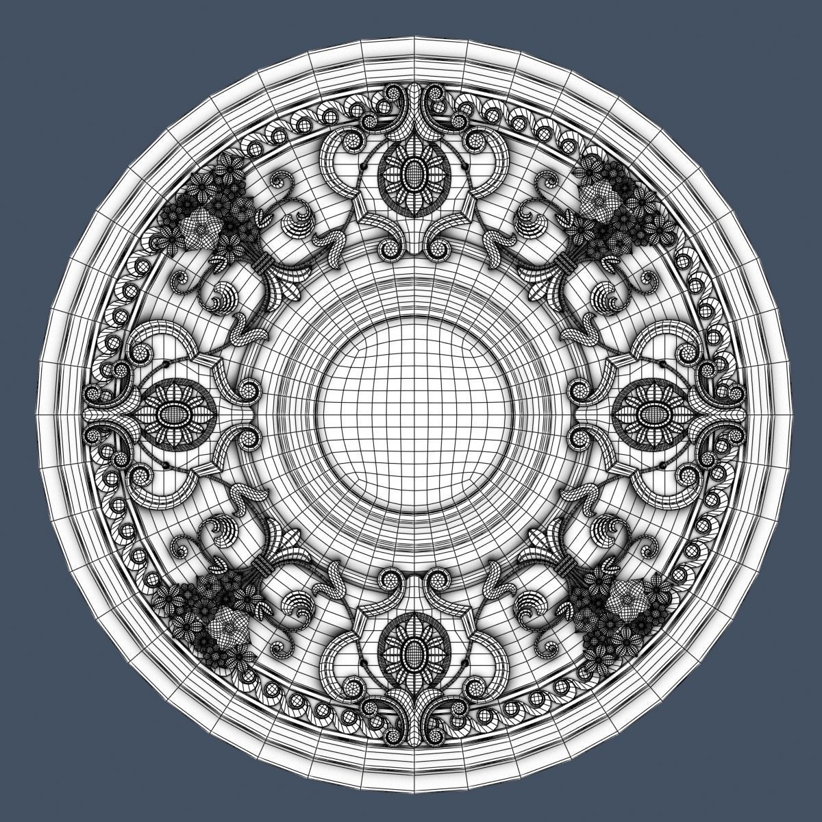 10 Ceiling Medallions Collection  3D model_14