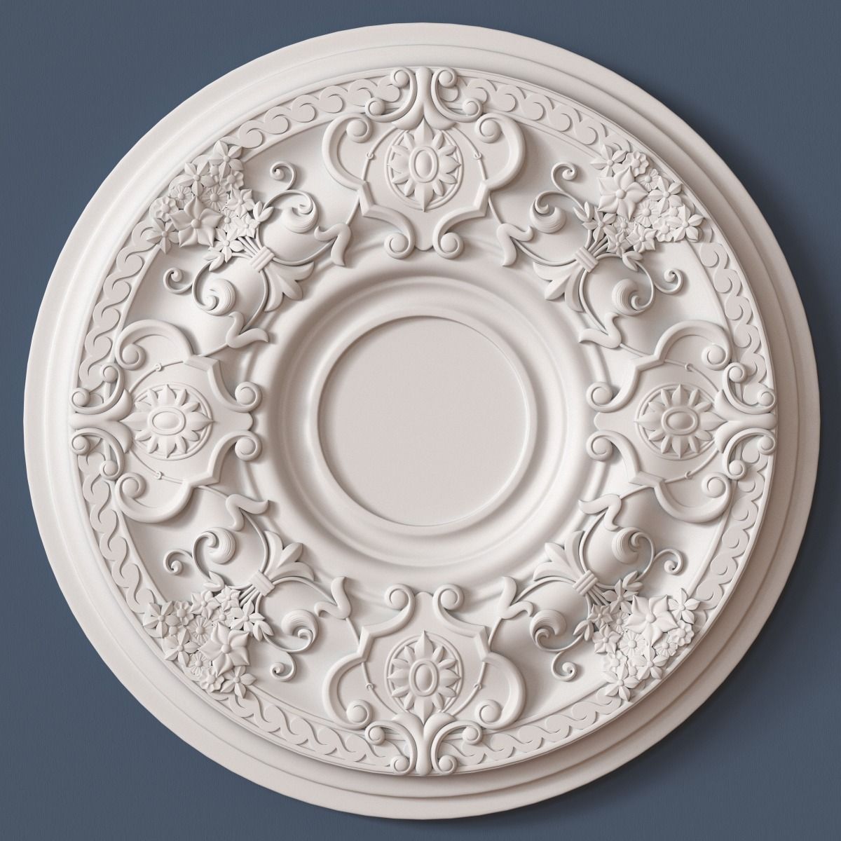 10 Ceiling Medallions Collection  3D model_2