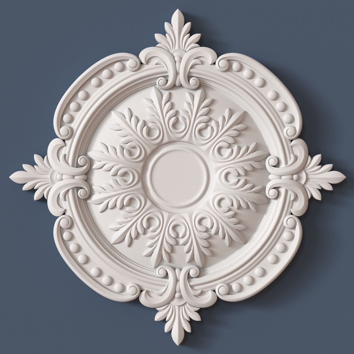10 Ceiling Medallions Collection  3D model_4