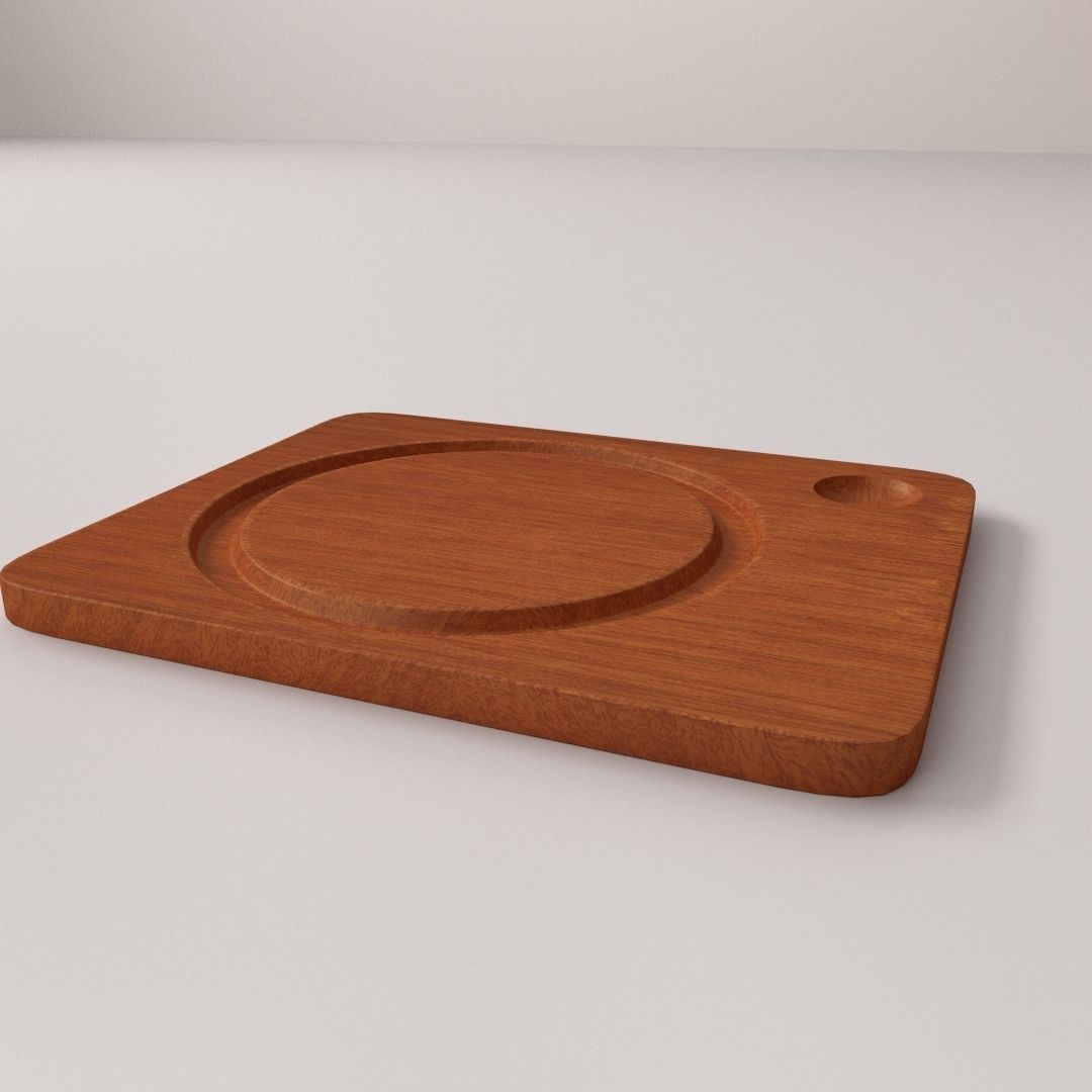 Trencher Plate 3D model_2