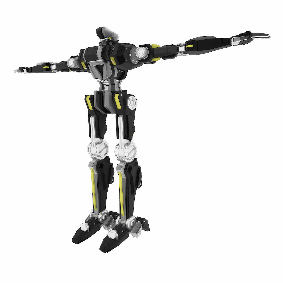 Robot HT 001 3D model_7