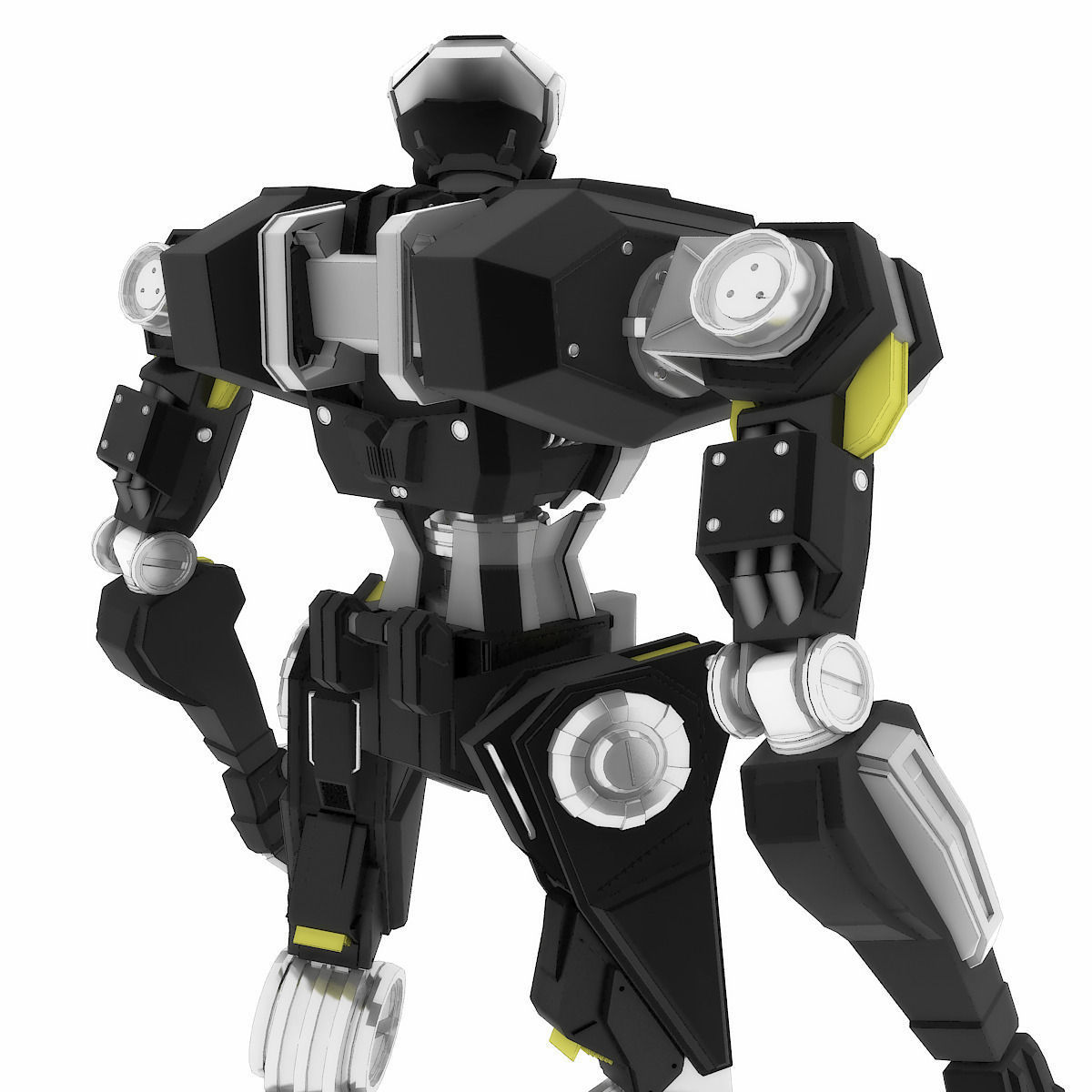 Robot HT 001 3D model_5