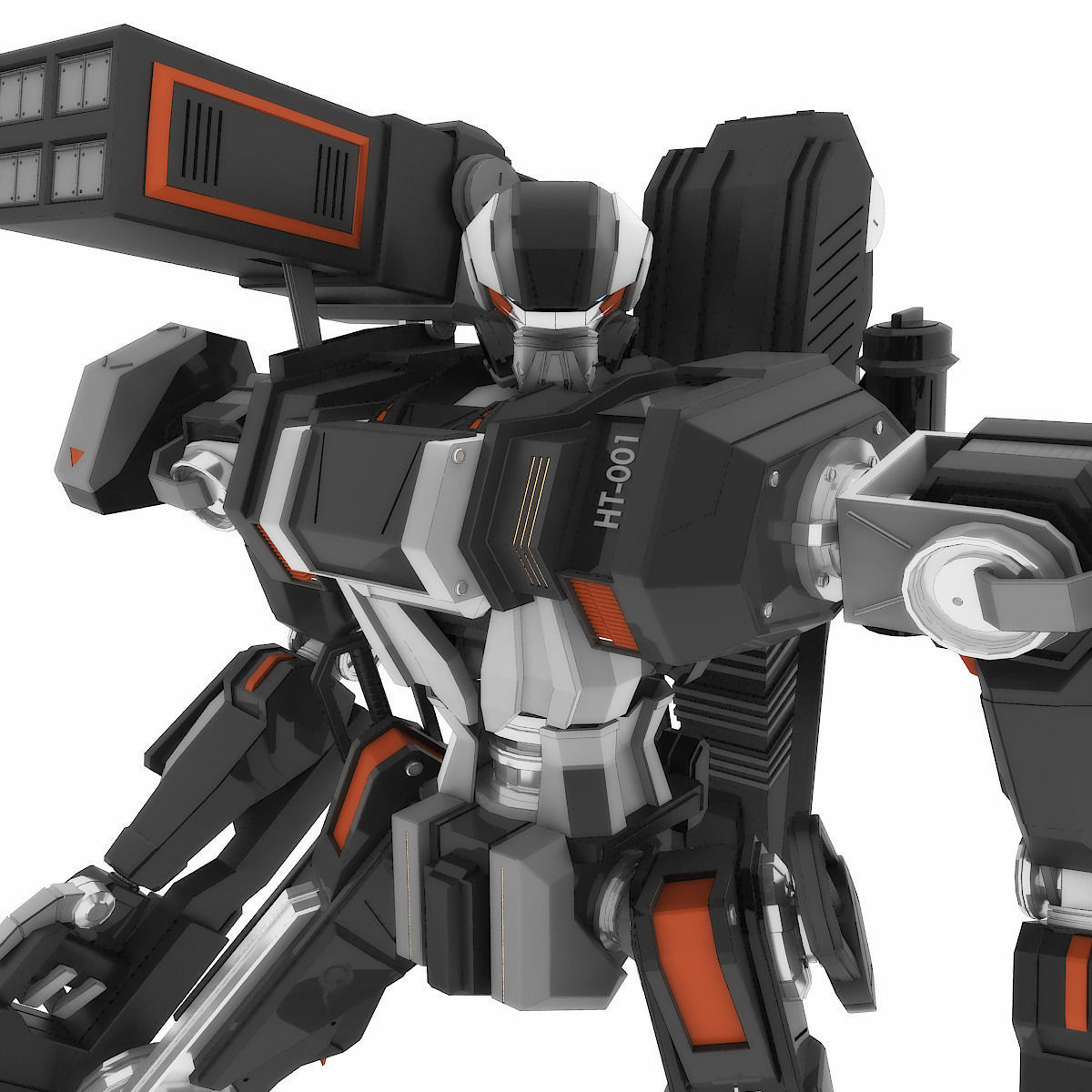 Robot HT 001 Heavy Mode 3D model_5