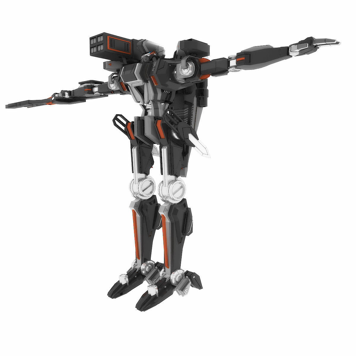 Robot HT 001 Heavy Mode 3D model_10