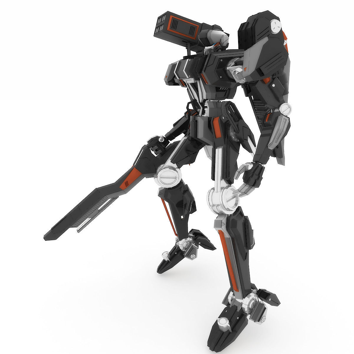 Robot HT 001 Heavy Mode 3D model_1