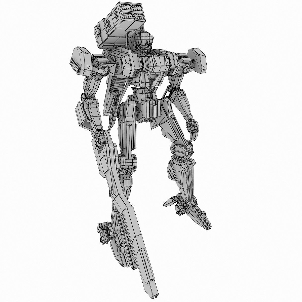 Robot HT 001 Heavy Mode 3D model_9