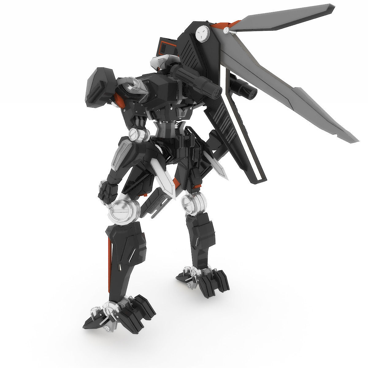 Robot HT 001 Heavy Mode 3D model_2