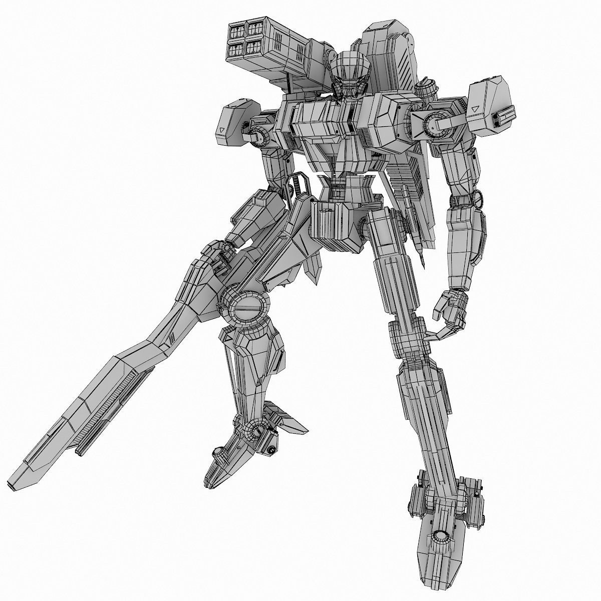 Robot HT 001 Heavy Mode 3D model_8