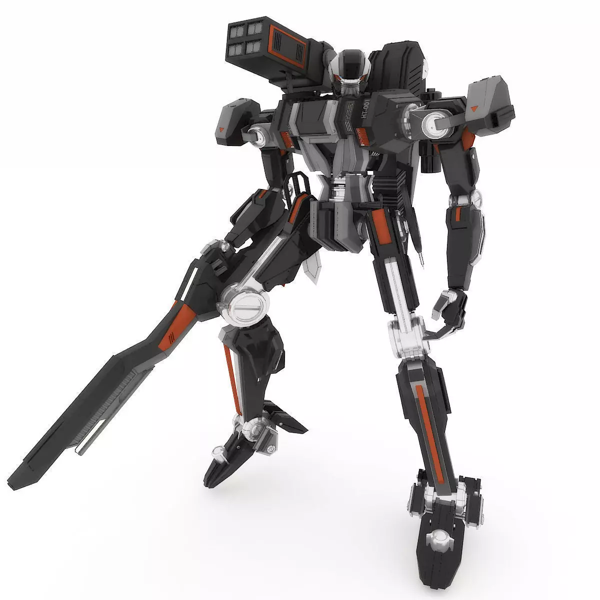 Robot HT 001 Heavy Mode 3D model_0
