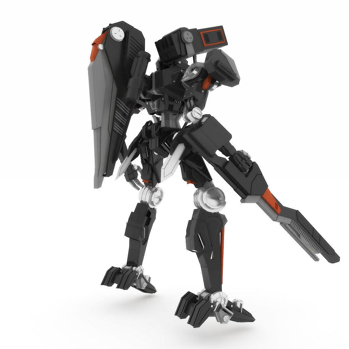Robot HT 001 Heavy Mode 3D model_3