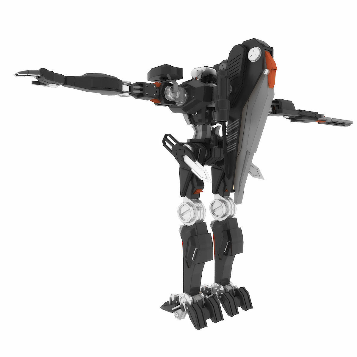 Robot HT 001 Heavy Mode 3D model_11