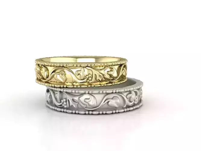 couple ring bridal  3D print model