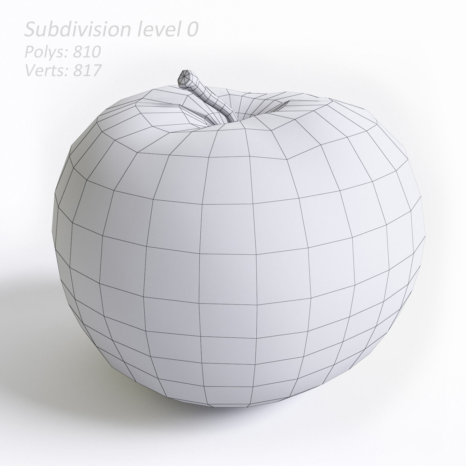 Apple 3D model_4