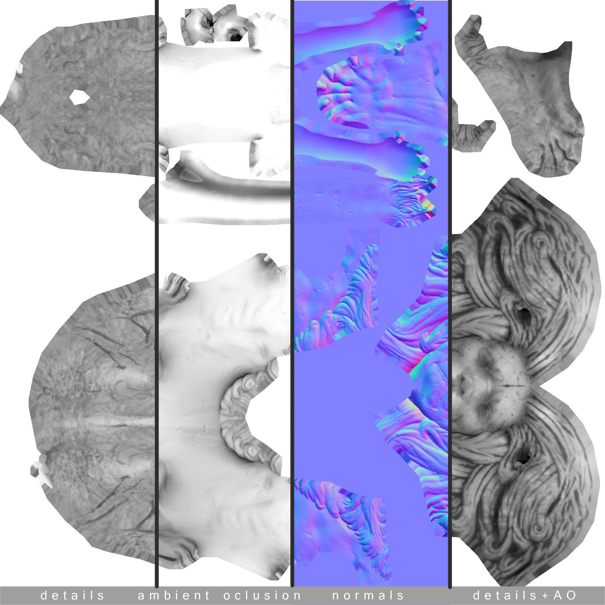 Lion Statue Low Poly Free low-poly 3D model_1