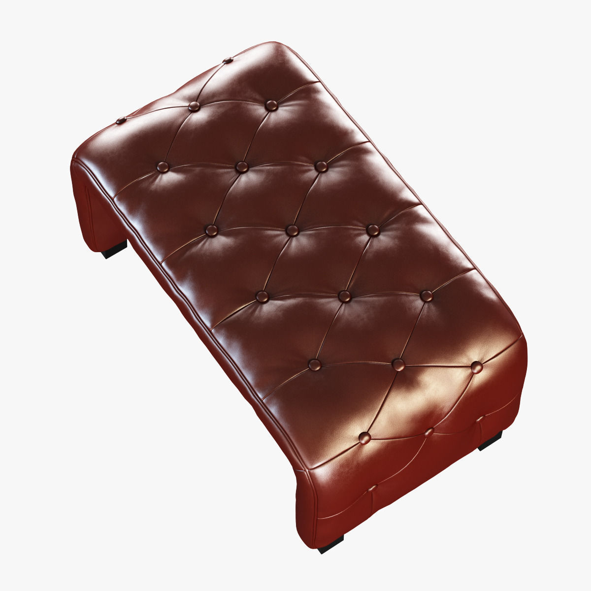 Bench Horseshoe 3D model_2