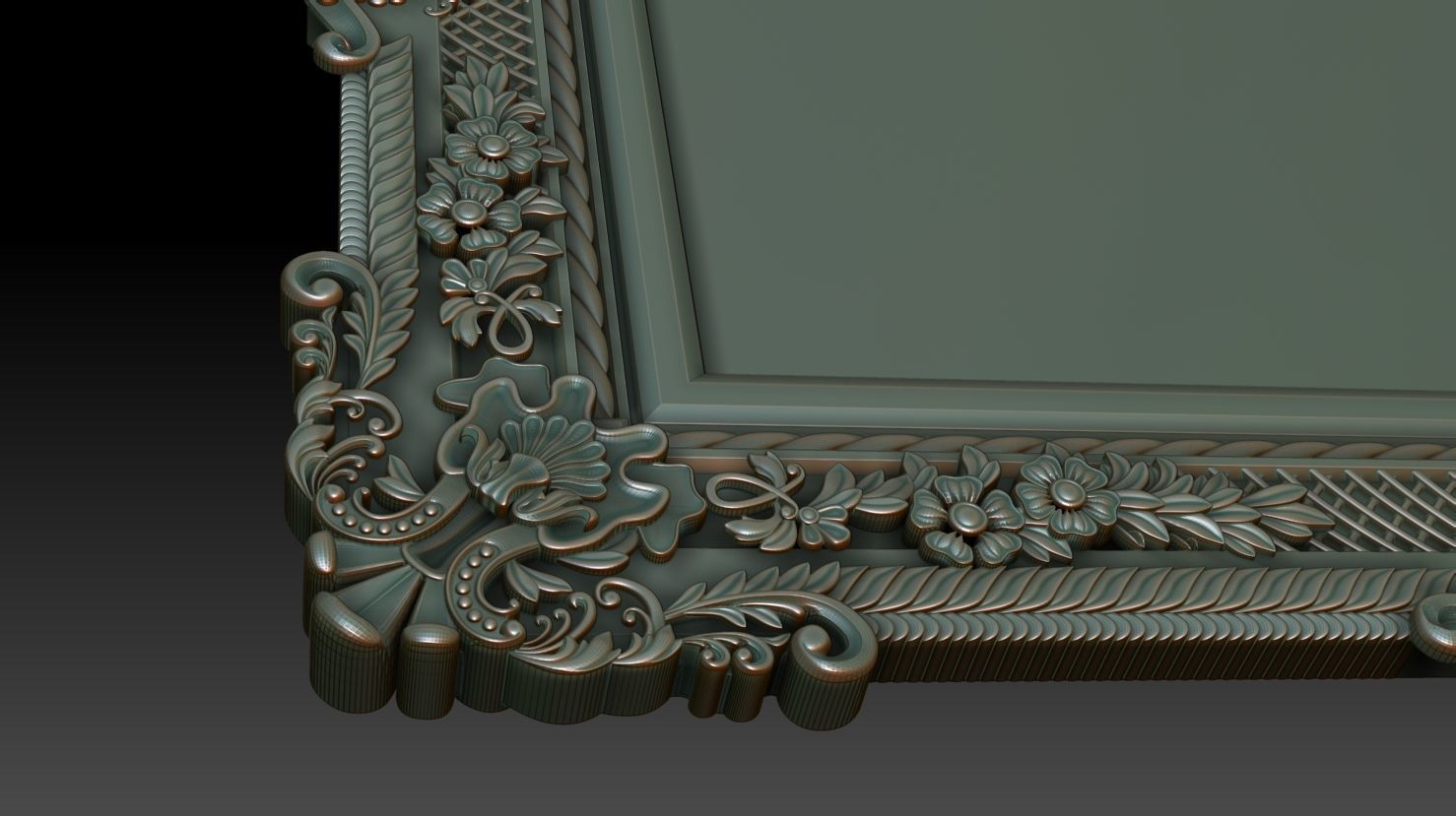 Decorative frame 3D model_8