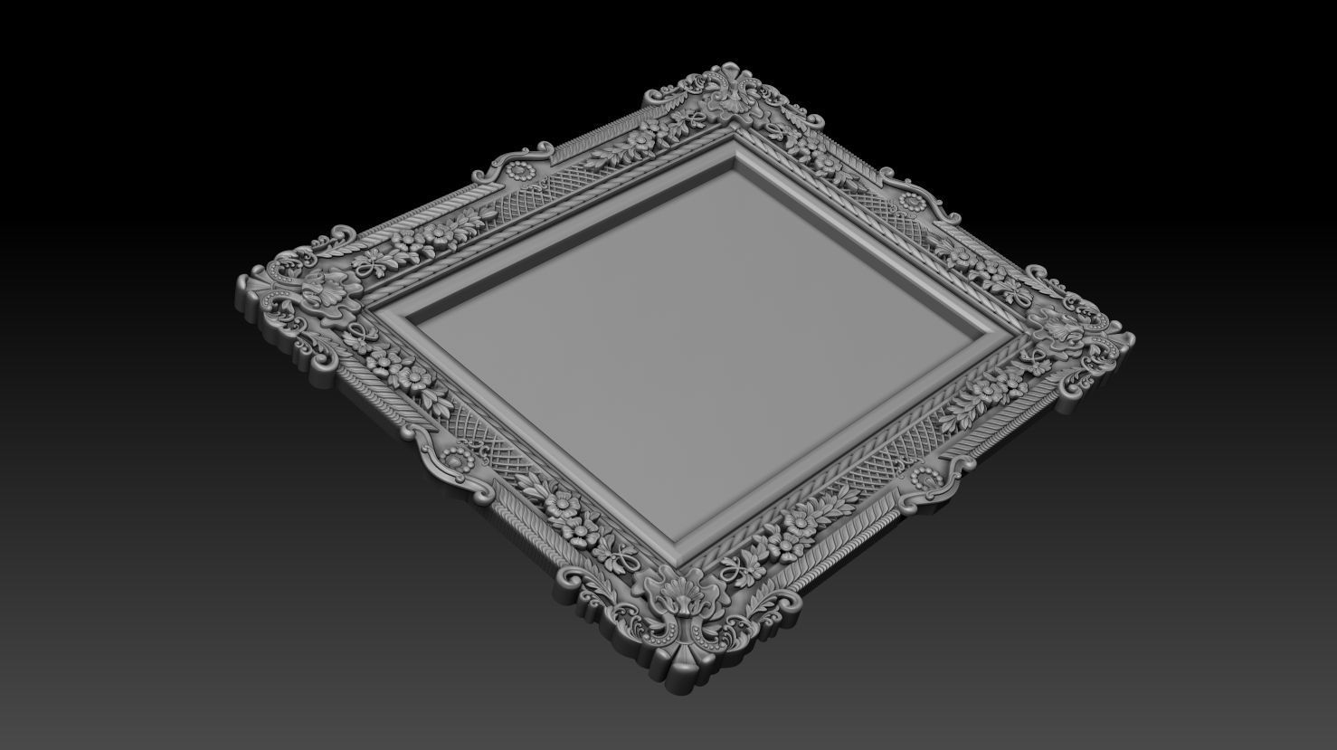 Decorative frame 3D model_10