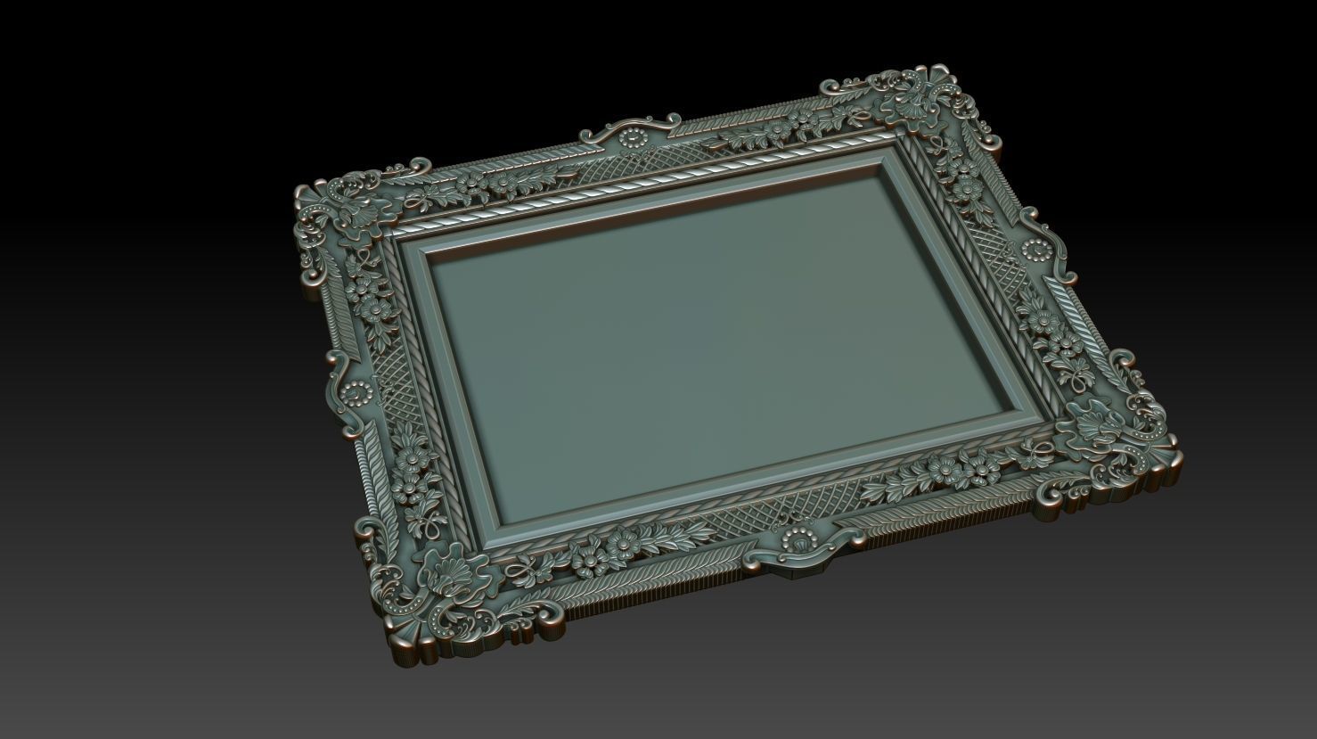Decorative frame 3D model_6