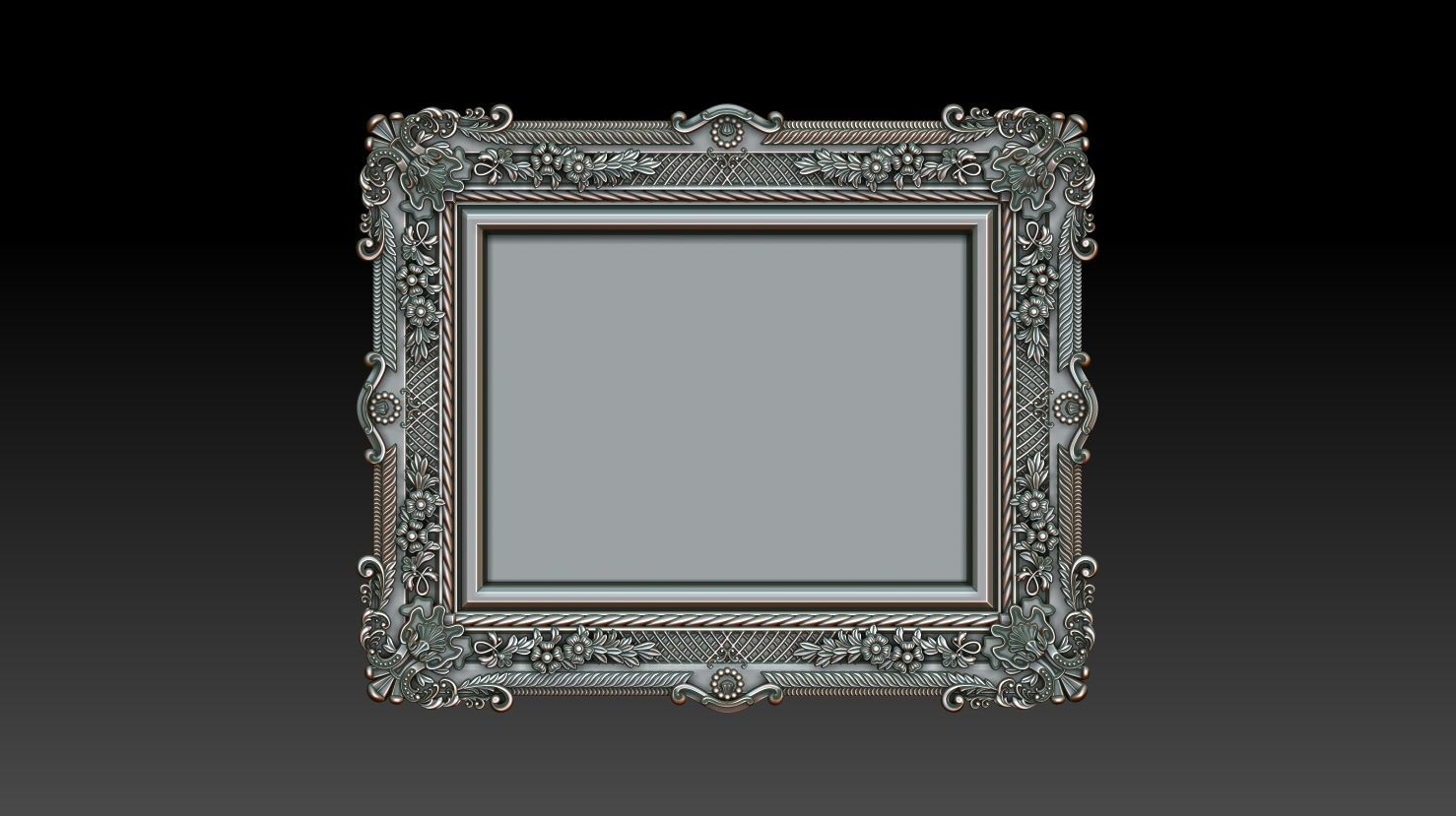 Decorative frame 3D model_5