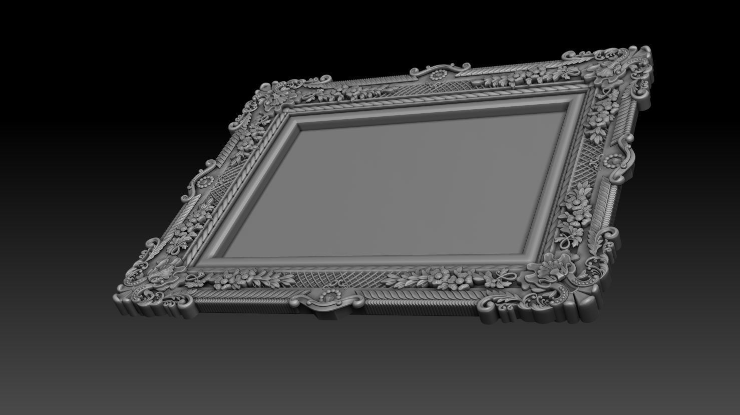 Decorative frame 3D model_11