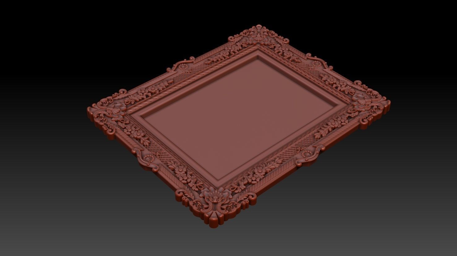 Decorative frame 3D model_13