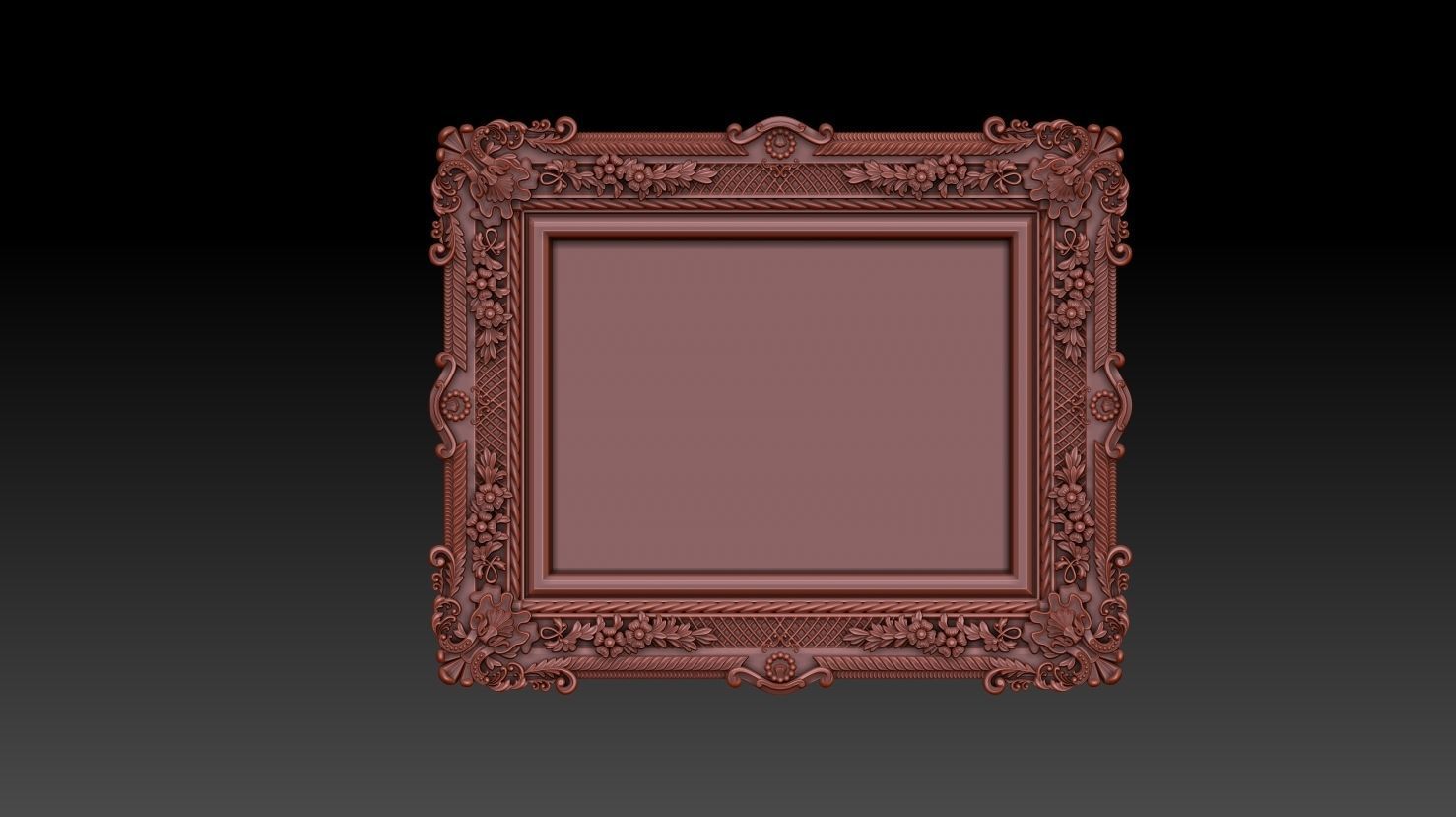 Decorative frame 3D model_12