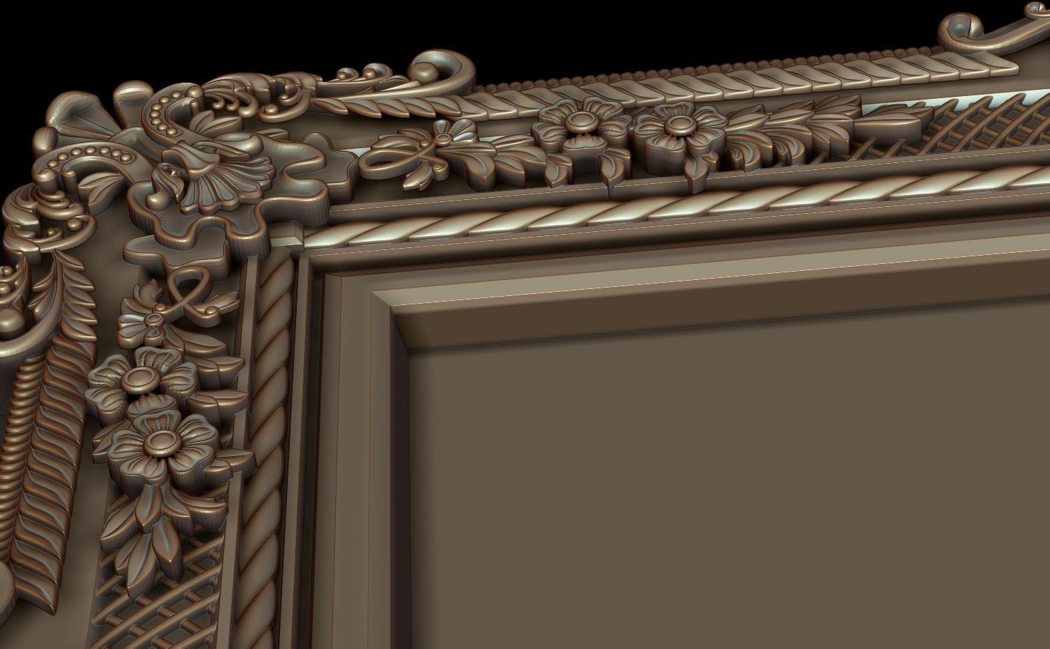 Decorative frame 3D model_2
