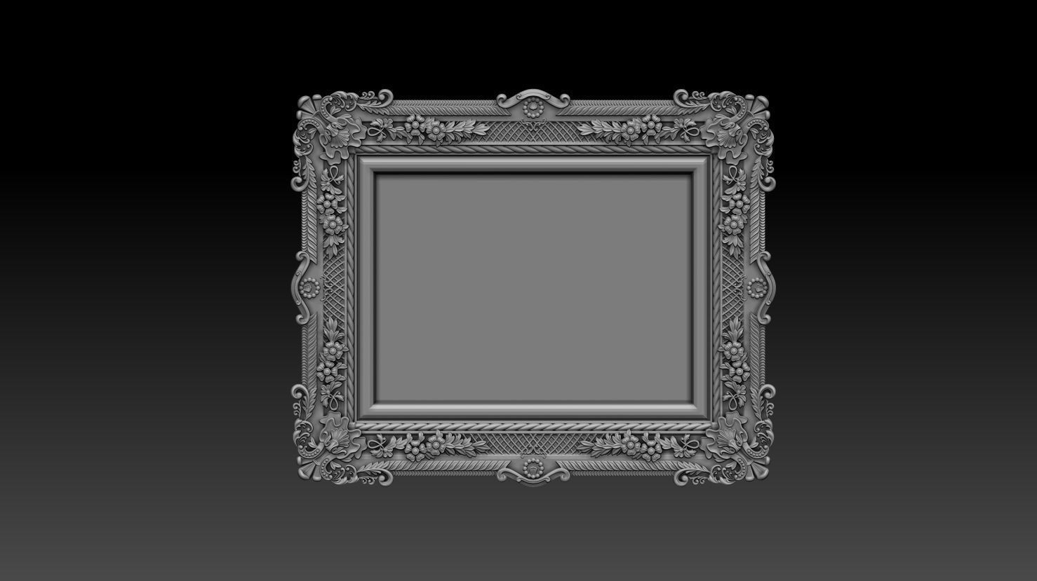 Decorative frame 3D model_9