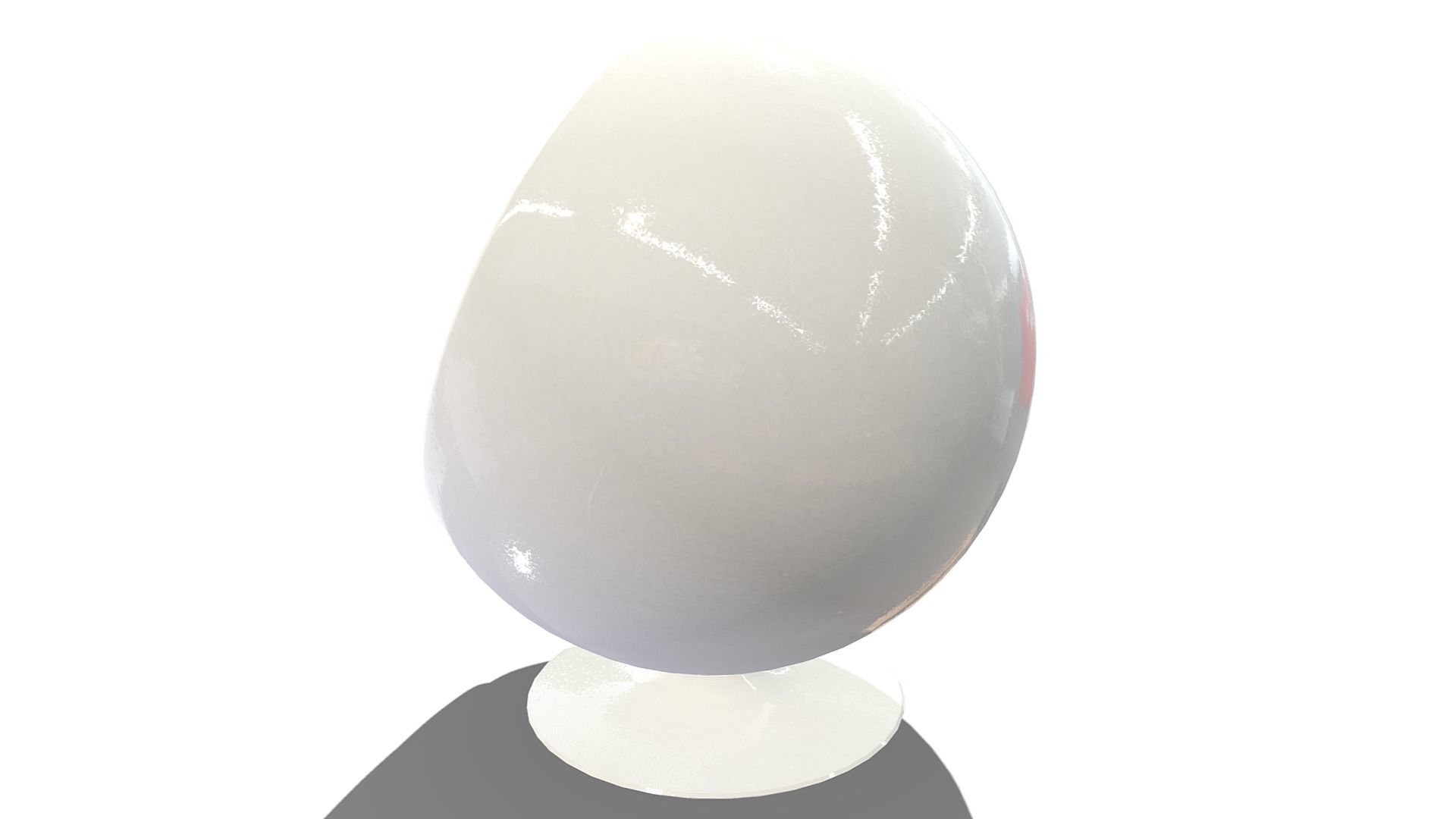 Ball Chair Low-poly 3D model_12