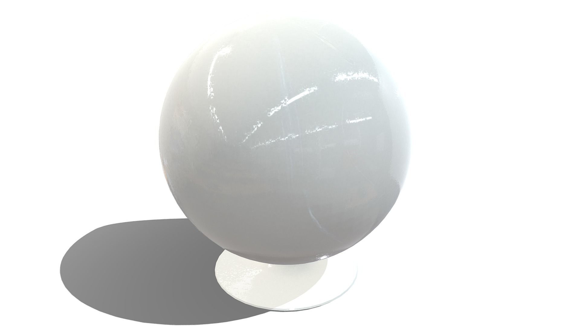 Ball Chair Low-poly 3D model_14
