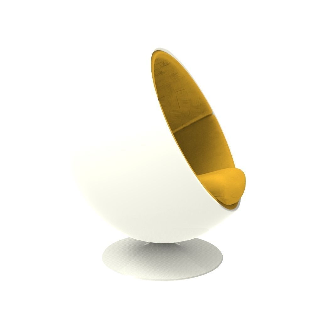 Ball Chair Low-poly 3D model_1