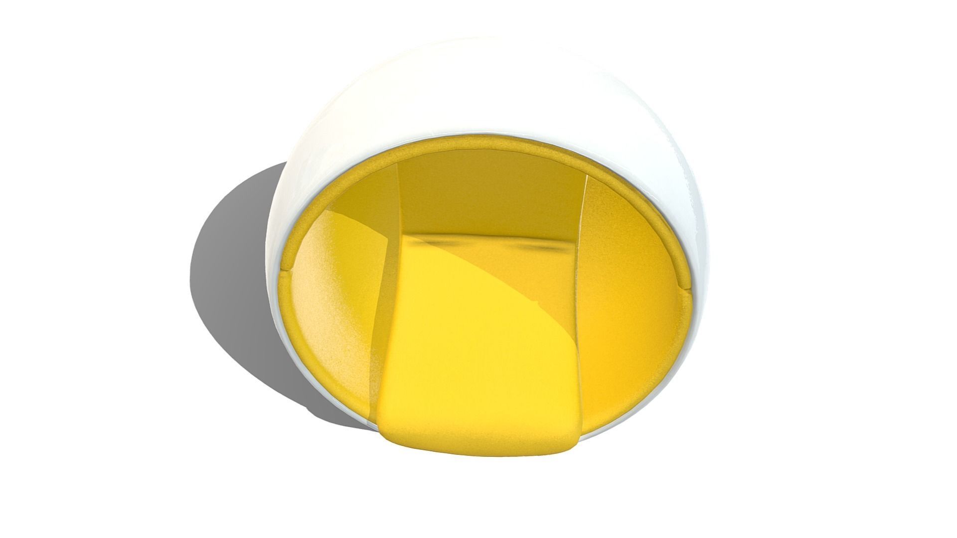 Ball Chair Low-poly 3D model_6