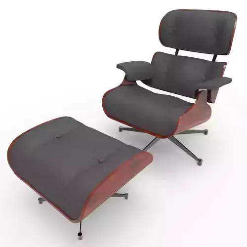 Eames Lounge Chair Low-poly 3D model