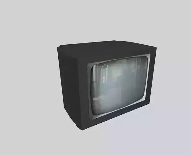 low poly television vintage tv Free low-poly 3D model