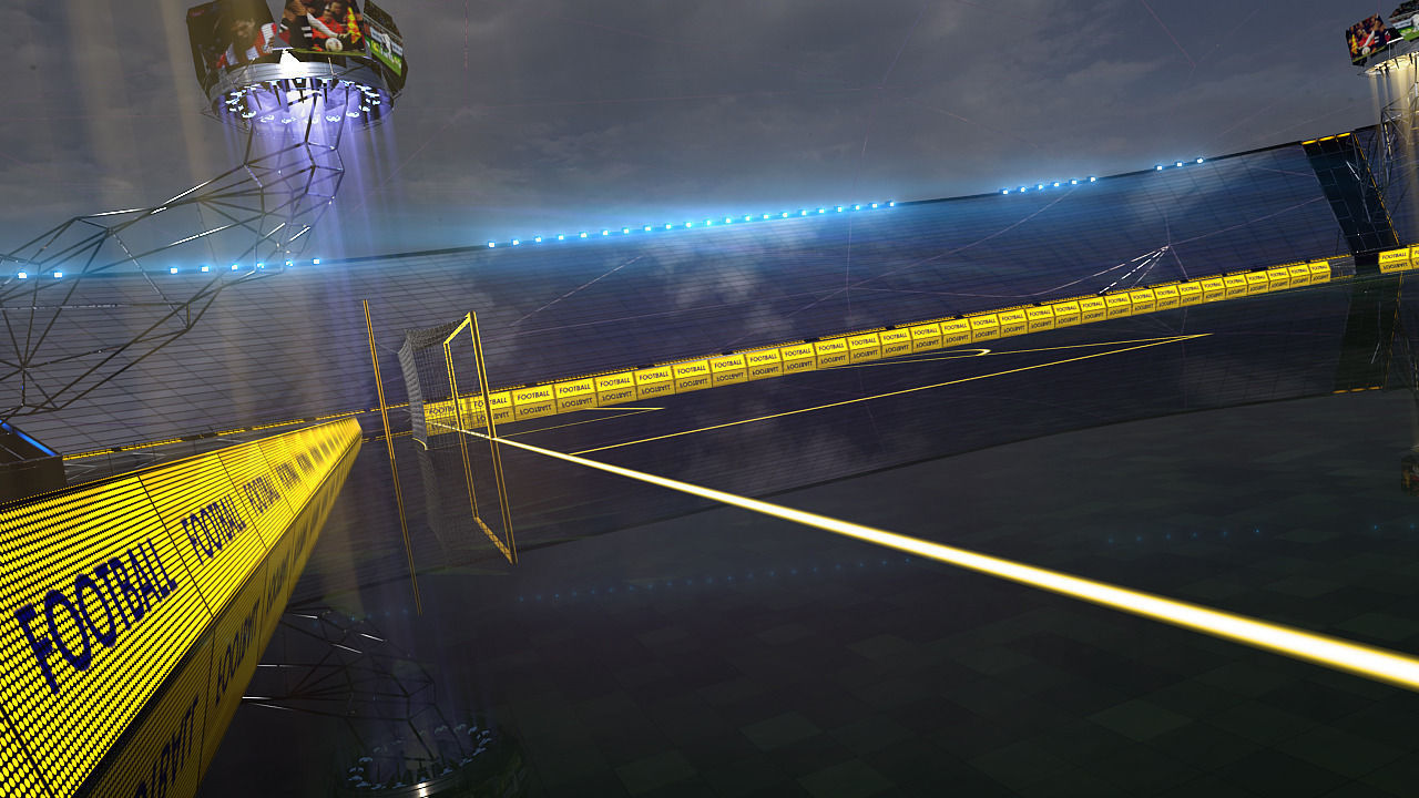 Stadium football futuristic 3d scene 3D model_5