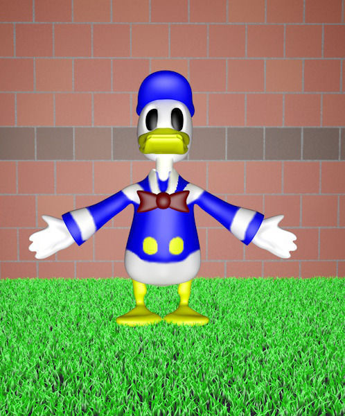 duck donald 3D model_1