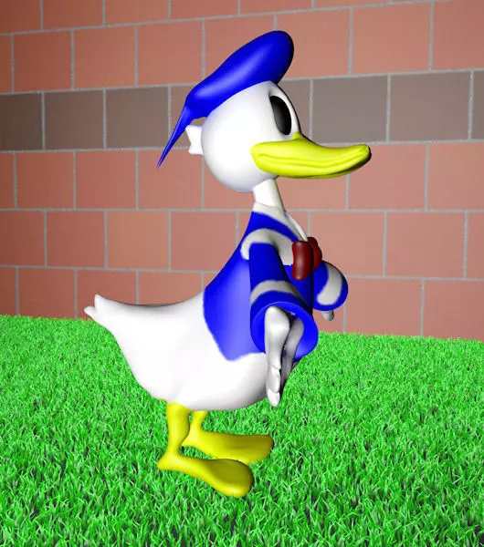 duck donald 3D model_0