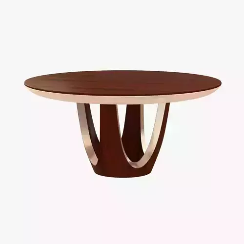 dakota jackson calypso round dining table 3D model