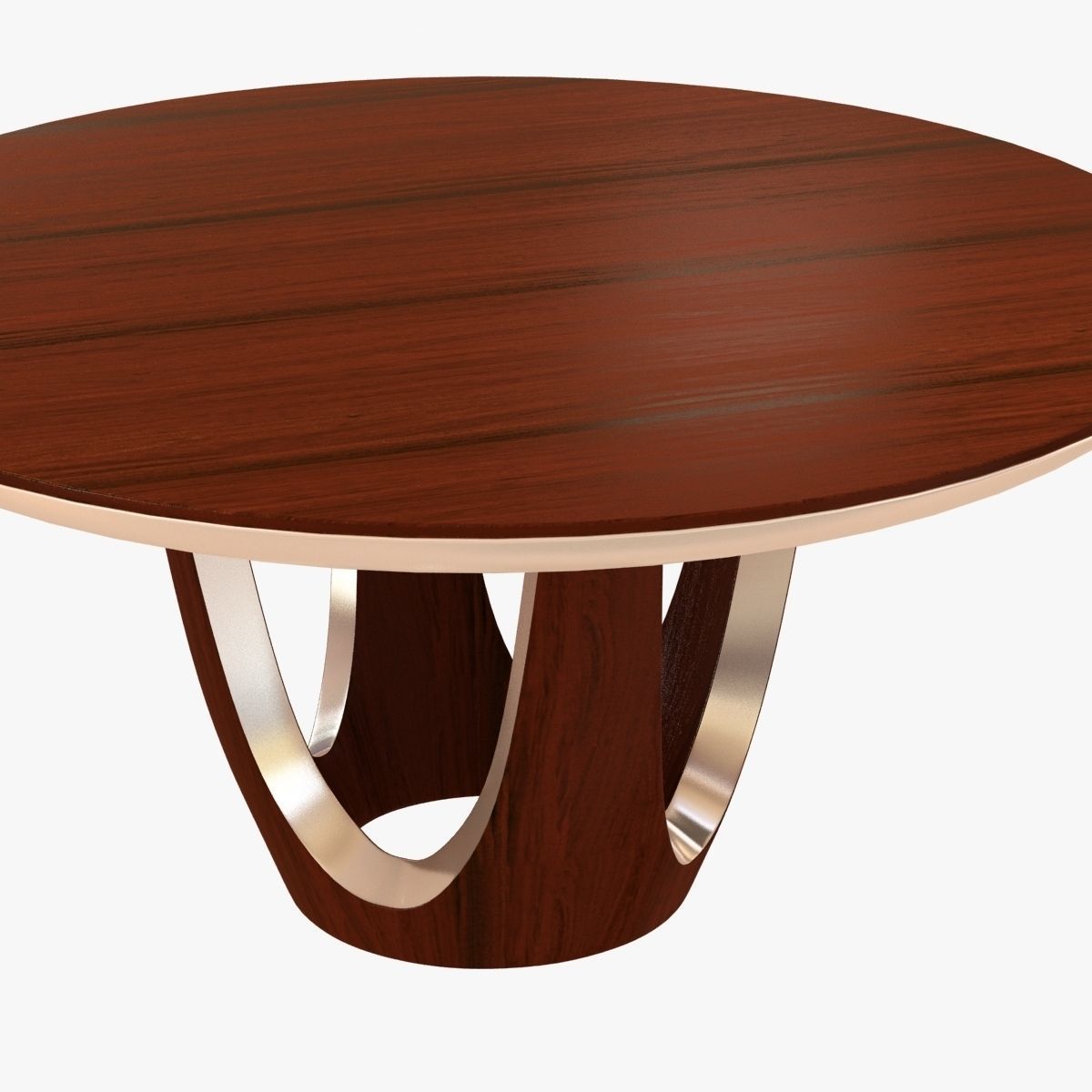 dakota jackson calypso round dining table 3D model_2