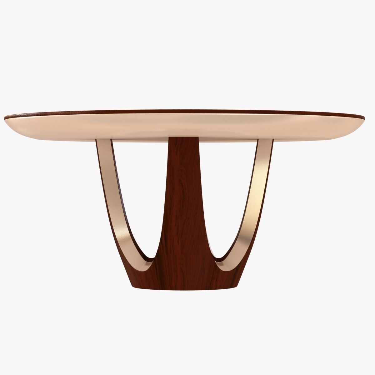 dakota jackson calypso round dining table 3D model_1