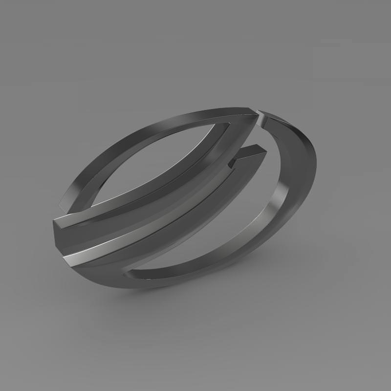 Zaz Logo 3D model_5