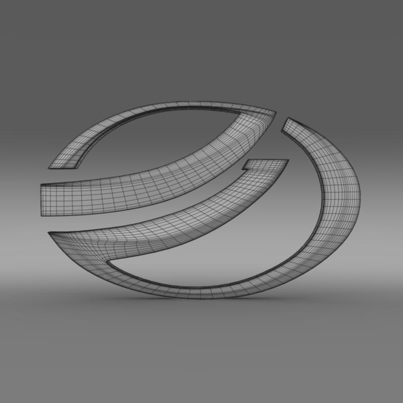Zaz Logo 3D model_6