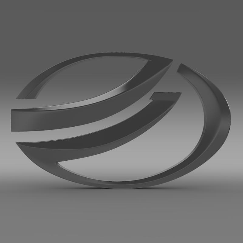Zaz Logo 3D model_1