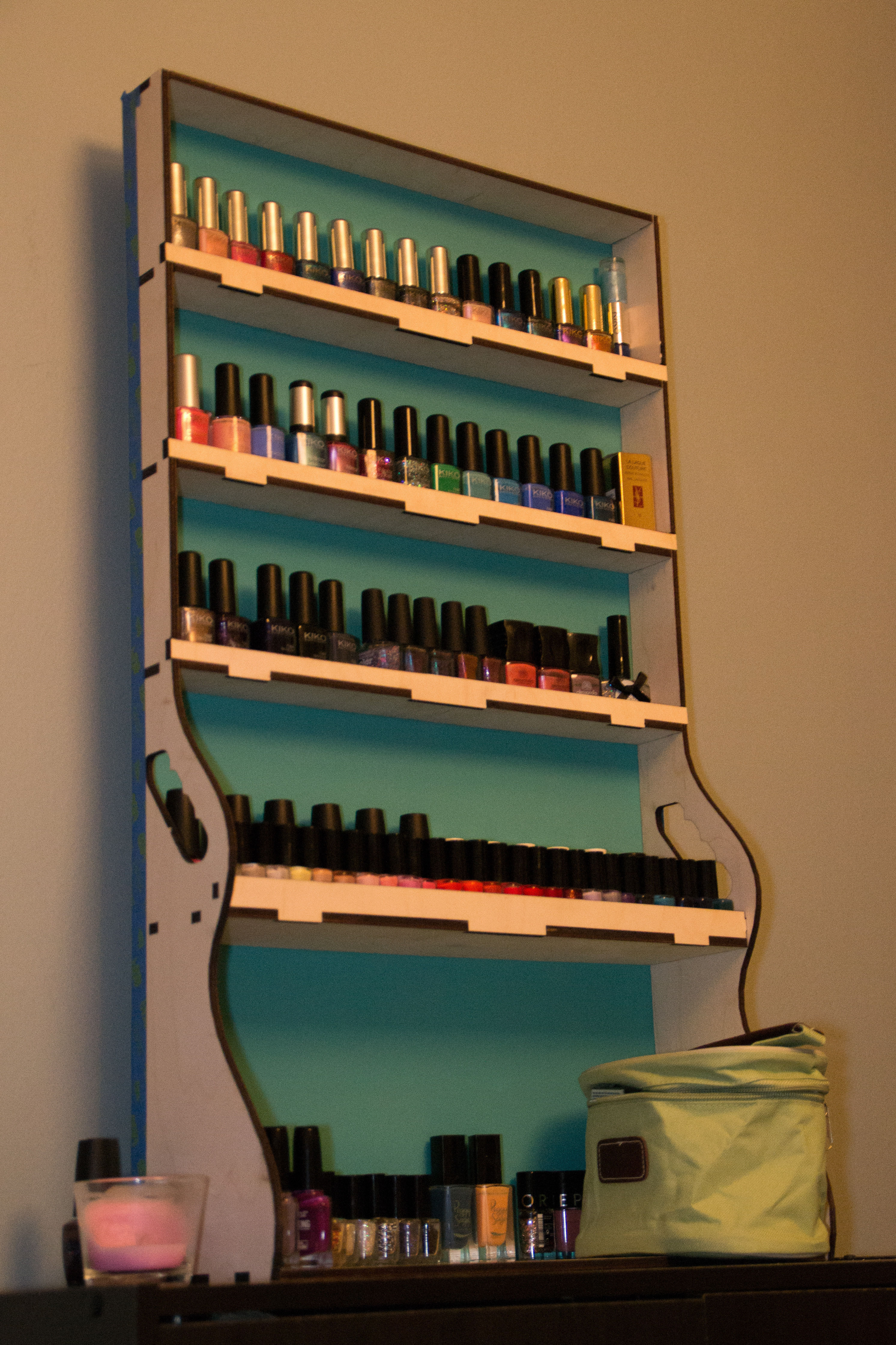 VERNITHEQUE nail polish rack 3D model_1