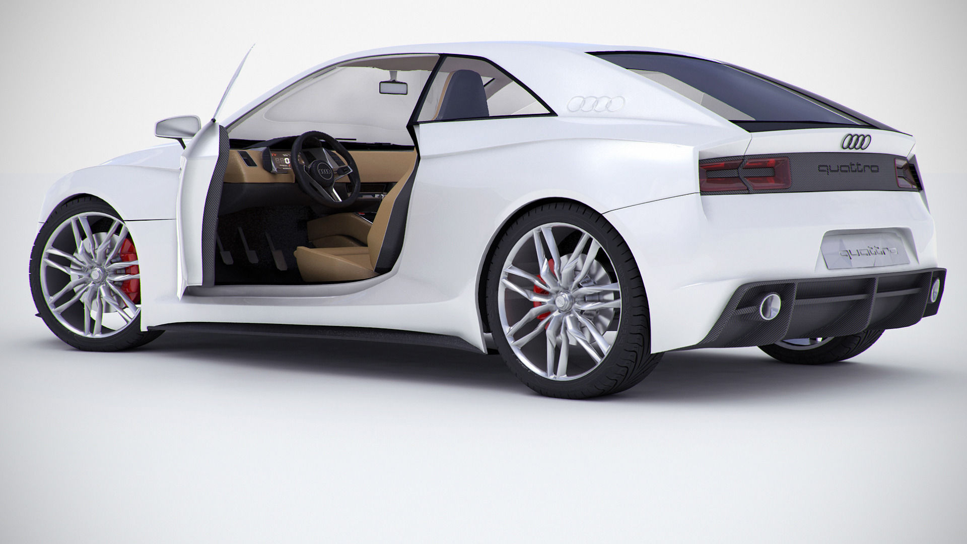 Audi Quattro concept coupe 2010version  3D model_2
